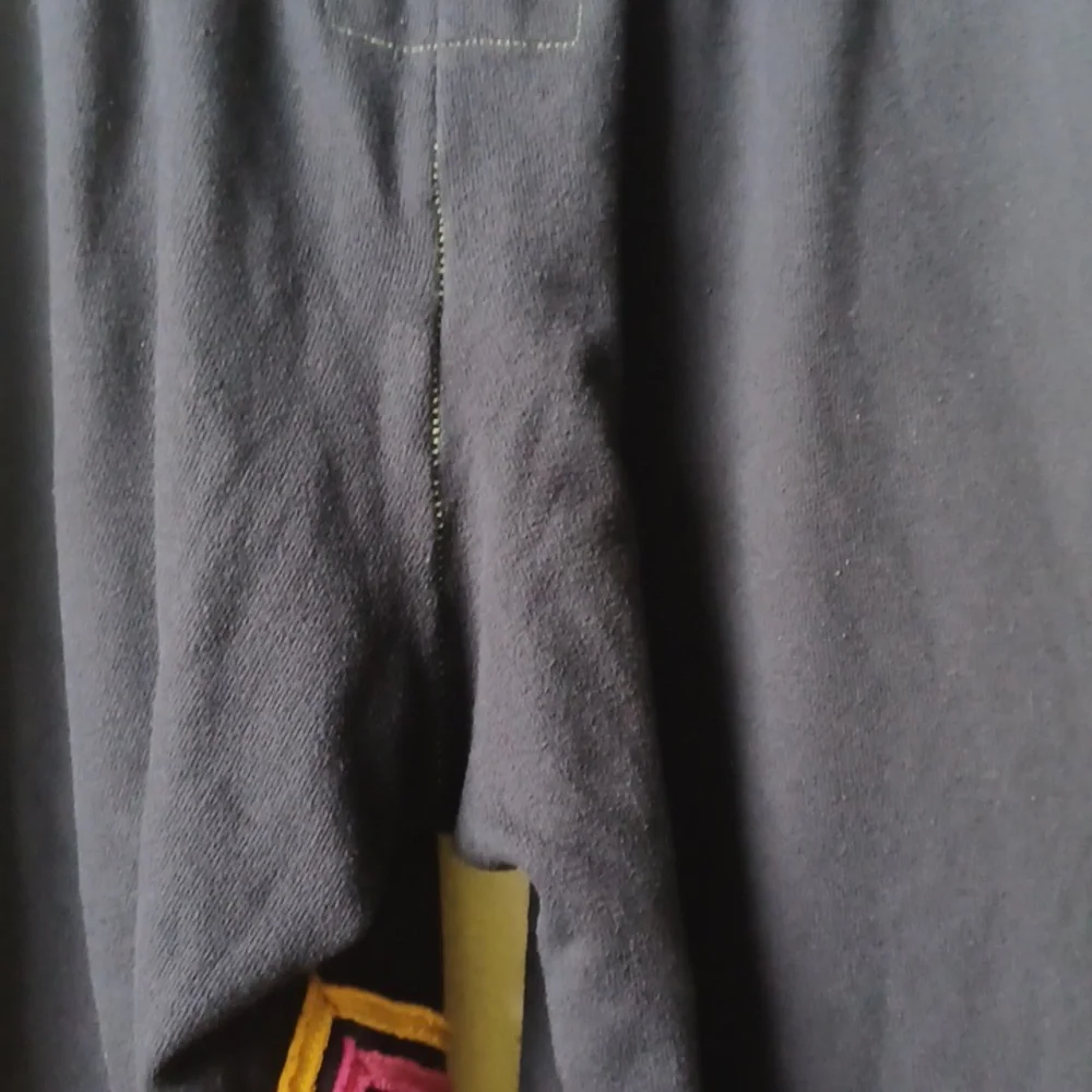 Cute Sweatpants Chevron Striped Leg Size Medium Jogger Track Pants Retro Aviator - Picture 12 of 13